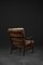 Mid-Century Danish Modern Beech & Brown Leather Armchair from Farstrup Møbler, 1970s, Image 3