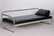 Bauhaus Sofa in Black Leather & Chrome Slezak attributed to Robert Slezak, 1930s 5