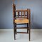 Niederländischer Bobbin Chair mit Rush Sitz, 1930er 3