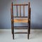 Dutch Bobbin Chair with Rush Seat, 1930s 5