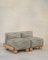 Slipper Cove Armless Two Seat in Timber and Cobalt Blob by Fred Rigby Studio 1