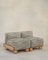 Slipper Cove Armless Two Seat in Timber and Cobalt Blob by Fred Rigby Studio, Image 1