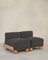 Slipper Cove Armless Two Seat in Dark Granite by Fred Rigby Studio, Image 1