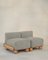 Slipper Cove Armless Two Seat in Monchrome Super Granite by Fred Rigby Studio 1