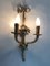 Large 2-Armed Flower Bouquet Wall Light in Gilded Bronze 2
