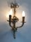 Large 2-Armed Flower Bouquet Wall Light in Gilded Bronze, Image 2