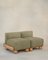 Slipper Cove Armless Two Seat in Natural Linen by Fred Rigby Studio, Image 1