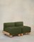 Slipper Cove Armless Two Seat in Pine Linen by Fred Rigby Studio, Image 1