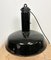 Industrial Black Enamel Factory Pendant Lamp with Iron Top, 1950s 9