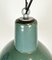 Industrial Green Enamel Factory Lamp, 1960s 5