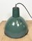 Industrial Green Enamel Factory Lamp, 1960s 14