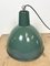 Industrial Green Enamel Factory Lamp, 1960s 13