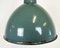 Industrielle grüne Emaille Fabriklampe, 1960er 4