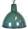 Industrial Green Enamel Factory Lamp, 1960s 1