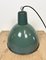 Industrial Green Enamel Factory Lamp, 1960s 12