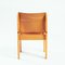 Cognacfarbene Italienische Vintage Sling Chairs von Ibisco Sedie, 4 . Set 3