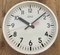 White Industrial Wall Clock from Gent, 1980s 11