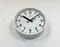 White Industrial Wall Clock from Gent, 1980s 6