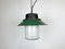 Industrial Pendant Light in Green Enamel and Cast Iron, 1960s, Image 2