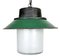 Industrial Pendant Light in Green Enamel and Cast Iron, 1960s 1