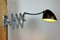 Graue Industrielle Scissor Wandlampe von Elektroinstala, 1960er 13