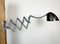 Industrial Grey Scissor Wall Lamp from Elektroinstala, 1960s 9