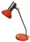 Ostdeutsche Vintage Tischlampe in Orange von Aka Electric, 1970er 1