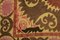 Gelber Vintage Suzani Wandbehang Dekor 6