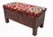 Vintage Bench with Suzani Upholstery, 1950s, Image 7