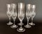German Crystal Champagne Flute Glasses, 1980s, Set of 6 1