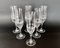 German Crystal Champagne Flute Glasses, 1980s, Set of 6 3
