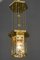 Lampe à Suspension Art Déco avec Verres à Facettes, 1920s 10