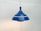 Mid-Century Space Age Blue Lamellar Pendant Lamp by Hans-Agne Jakobsson for Hans-Agne Jakobsson AB Markaryd, 1960s 6