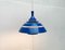 Mid-Century Space Age Blue Lamellar Pendant Lamp by Hans-Agne Jakobsson for Hans-Agne Jakobsson AB Markaryd, 1960s, Image 6