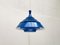 Mid-Century Space Age Blue Lamellar Pendant Lamp by Hans-Agne Jakobsson for Hans-Agne Jakobsson AB Markaryd, 1960s 1