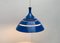 Lámpara colgante era espacial Mid-Century de laminar en azul de Hans-Agne Jakobsson para Hans-Agne Jakobsson Ab Markaryd, años 60, Imagen 13