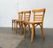 Mid-Century German Bentwood Chairs by ZPM Radomsko for Mobilair, 1950s, Set of 3 4