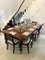 Antique Victorian Figured Mahogany Extendable Dining Table, 1860, Image 3