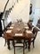 Antique Victorian Figured Mahogany Extendable Dining Table, 1860 2