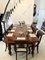 Antique Victorian Figured Mahogany Extendable Dining Table, 1860, Image 2