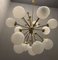 Large Brass and Opaline Glass Starburst Sputnik Chandelier with 16 Lights , 1980s, Image 7