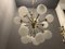 Large Brass and Opaline Glass Starburst Sputnik Chandelier with 16 Lights , 1980s 3