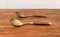 Mid-Century Brass and Teak Spoons, 1960s, Set of 2 7