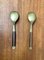 Mid-Century Brass and Teak Spoons, 1960s, Set of 2 9