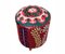 Taburete oriental vintage con tapicería Suzani, años 50, Imagen 1