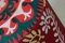 Taburete oriental vintage con tapicería Suzani, años 50, Imagen 11