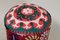 Taburete oriental vintage con tapicería Suzani, años 50, Imagen 10