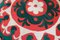 Taburete oriental vintage con tapicería Suzani, años 50, Imagen 9