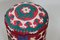 Vintage Oriental Stool with Suzani Upholstery, 1950s, Image 7