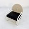 Black & Beige 54 L Armchair attributed to Gae Aulenti for Knoll International, 1970s 2